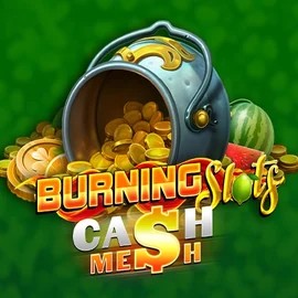 Burning Slots Cash Mesh slot logo by BF Games at Gigaspinz Casino
