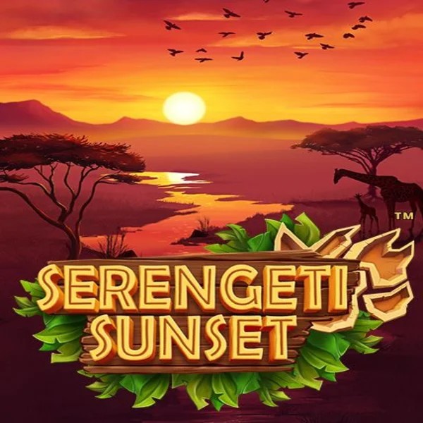Serengeti Sunset online game logo by Skywind Group on gigaspinz-casinos.com